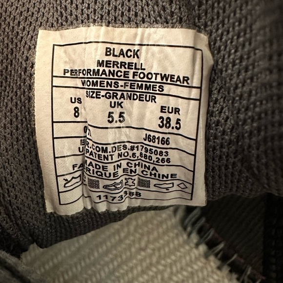 Merrell Sneakers Shoes Trainers Black Lace Up Activewear Athleisure Gorpcore 8 - Picture 8 of 9